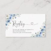 ほこりっぽい青いアイボリーレジストリエンクロージャカード エンクロージャーカード (正面)