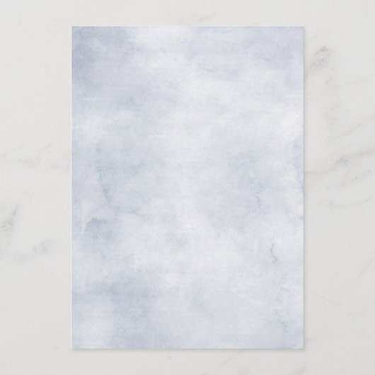 ほこりっぽい青いアジサイのパステル結婚ピンクのバラ エンクロージャーカード (裏面)