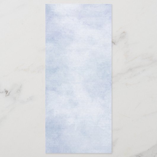 ほこりっぽい青いアジサイのパステル結婚ピンクのバラ メニュー (裏面)