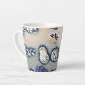 ほこりっぽい青いカボチャの秋 カフェラテマグ (左アングル)