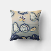 ほこりっぽい青いカボチャの秋 クッション (裏面)