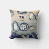 ほこりっぽい青いカボチャの秋 クッション (正面)