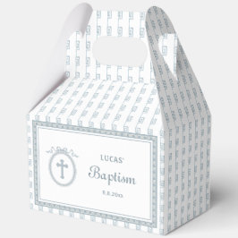 ほこりっぽい青いギリシャのフレームバプティスビッグ切り妻 フェイバーボックス