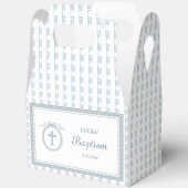 ほこりっぽい青いギリシャのフレームバプティスビッグ切り妻 フェイバーボックス (見開き)