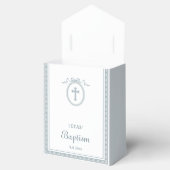 ほこりっぽい青いギリシャ語フレームバプテスムテント フェイバーボックス (オープン)