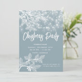 ほこりっぽい青いクリスマスブラッシ企業のョス 招待状 (スタンド正面)