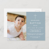 ほこりっぽい青いバプテスマの写真 ポストカード (正面/裏面)