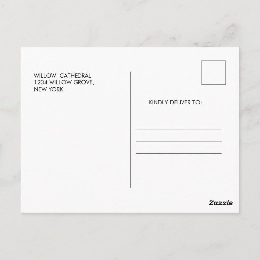 ほこりっぽい青いバプテスマの写真 ポストカード (裏面)