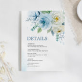 ほこりっぽい青いバラフローラ詳細エンクロージャカード エンクロージャーカード