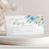 ほこりっぽい青いバラ何人のキスシャワーゲームカード プレイスカード