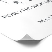 ほこりっぽい青いバラ結婚の花のアドバイスと願い ポスター (角)