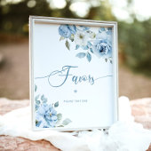 ほこりっぽい青いフローラの好意を一つ取ってブライダル ポスター