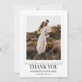 ほこりっぽい青いフローラの花カスタムの写真 サンキューカード (裏面)