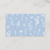 ほこりっぽい青いフローラはゲームの数を推測キス エンクロージャーカード (裏面)