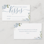 ほこりっぽい青いフローラはゲームの数を推測キス エンクロージャーカード (正面/裏面)