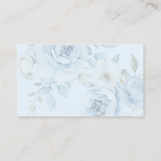 ほこりっぽい青いフローラ何人のキスブライダルゲーム エンクロージャーカード (裏面)