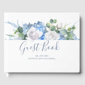 ほこりっぽい青いフローラ緑 |アジサイ結婚ズ ゲストブック (正面)