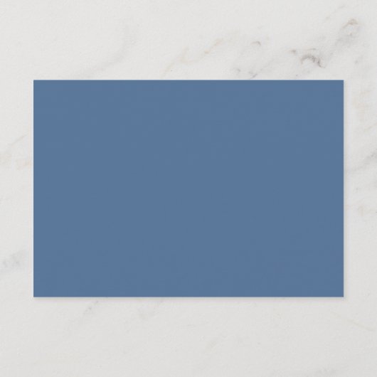 ほこりっぽい青いフローラ花赤ちゃんシャワー アドバイスカード (裏面)