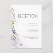 ほこりっぽい青いフローラ詳細エンクロージャカード エンクロージャーカード (正面)