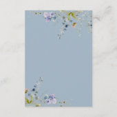 ほこりっぽい青いフローラ詳細エンクロージャカード エンクロージャーカード (裏面)