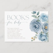 ほこりっぽい青いベビーフローラバラの本 エンクロージャーカード (正面)
