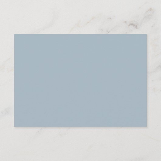 ほこりっぽい青いベビーフローラバラの本 エンクロージャーカード (裏面)