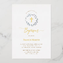 ほこりっぽい青いリースの緑のバプテスマ