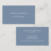 ほこりっぽい青い会計士の弁護士又はプロフェッショナル 名刺 (正面/裏面)