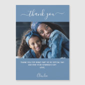 ほこりっぽい青い写真のスクリプ感謝していトyou magnet (正面)