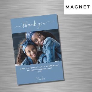 ほこりっぽい青い写真のスクリプ感謝していトyou magnet