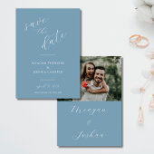 ほこりっぽい青い写真救の日付 セーブザデート