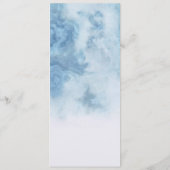 ほこりっぽい青い冬のスクリプト書道ホワイトブランチ メニュー (裏面)