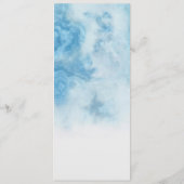 ほこりっぽい青い冬のスクリプト書道水色 メニュー (裏面)