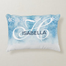 ほこりっぽい青い冬の台本の書道モノグラム