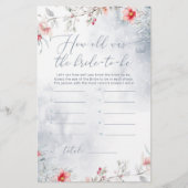 ほこりっぽい青い冬ゲームをする花嫁の年齢 (正面)