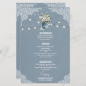 ほこりっぽい青い国ホワイトレースの組み合結婚わせ (正面/裏面)