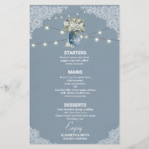 ほこりっぽい青い国ホワイトレースの組み合結婚わせ