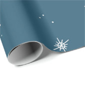 ほこりっぽい青い天体バースト ラッピングペーパー (ロールコーナー)