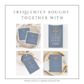 ほこりっぽい青い宗教交叉ボーイファースト・コミュニオン ペーパープレート