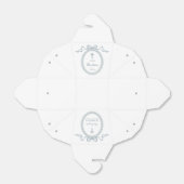 ほこりっぽい青い弓ギリシャのフレームのバプテスマを取り出す フェイバーボックス (折り畳みなし)