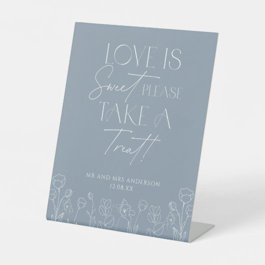 ほこりっぽい青い愛は甘い楽しみをどうぞ 台座サイン (正面)