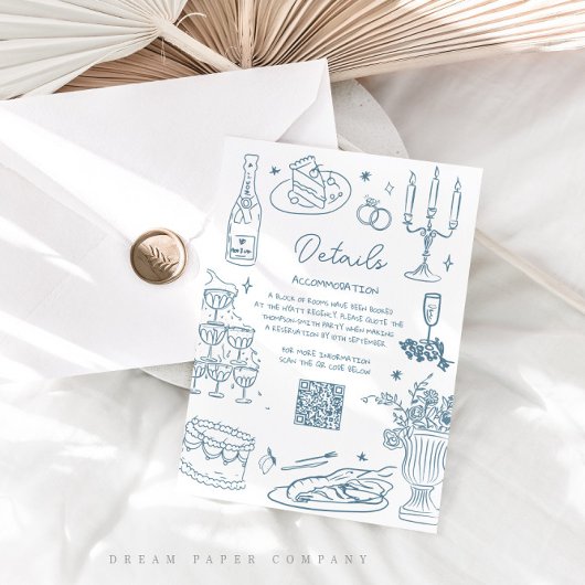 ほこりっぽい青い手お洒落引き結婚の エンクロージャーカード