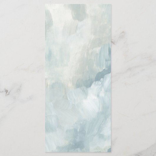 ほこりっぽい青い抽象芸術結婚のブラシストロークのメニュー メニュー (裏面)