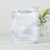 ほこりっぽい青い方向/詳細挿入 招待状 (スタンド正面)