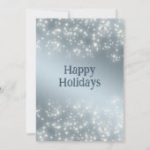 ほこりっぽい青い松の枝企業のクリスマス 招待状 (裏面)