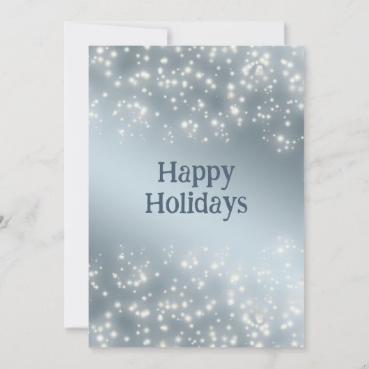 ほこりっぽい青い松の枝企業のクリスマス 招待状 (裏面)