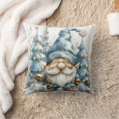 ほこりっぽい青い格言とクリスマスツリー クッション (ブランケット)