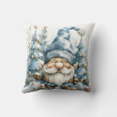 ほこりっぽい青い格言とクリスマスツリー クッション (裏面)