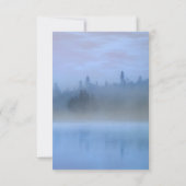 ほこりっぽい青い森結婚の風景 サンキューカード (裏面)