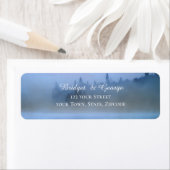 ほこりっぽい青い森結婚の風景 ラベル (インサイチュ)